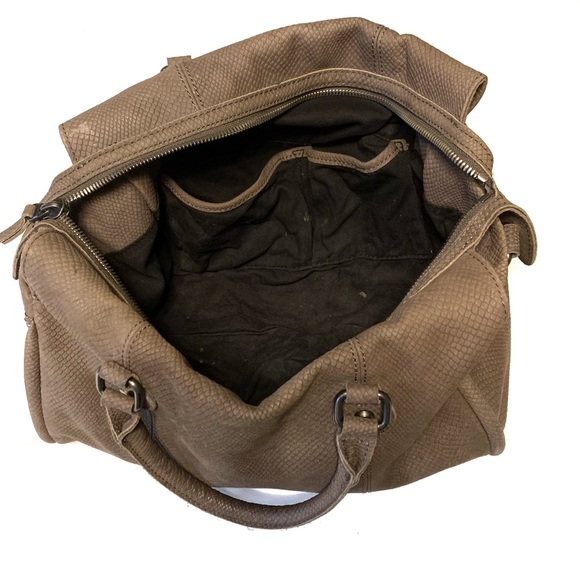 Vintage Lucky Brand Leather Crossbody Satchel Bag - Picture 6 of 7